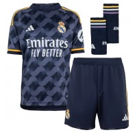 Camiseta Real Madrid Aurelien Tchouameni #18 Segunda Equipación Replica 2023-24 para niños mangas cortas (+ Pantalones cortos)